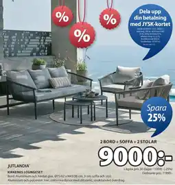 JYSK JUTLANDIA Kirkenes loungeset erbjuda