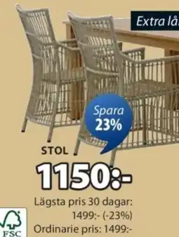 JYSK Fjellerup stol erbjuda