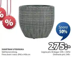 JYSK Svartbak utekruka erbjuda