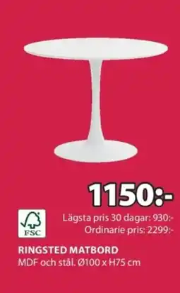 JYSK Ringsted matbord erbjuda