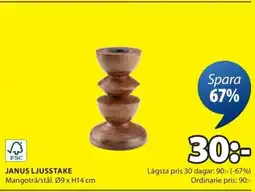 JYSK Janus ljusstake erbjuda