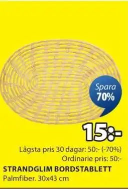JYSK Strandglim bordstablett erbjuda