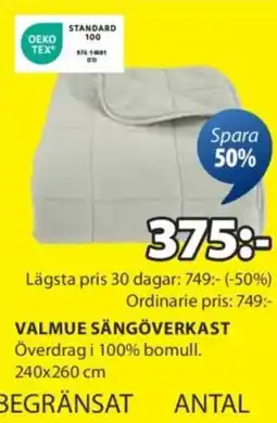 JYSK Valmue sängöverkast erbjuda