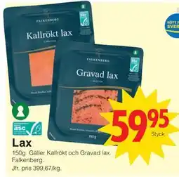 Matöppet Lax erbjuda