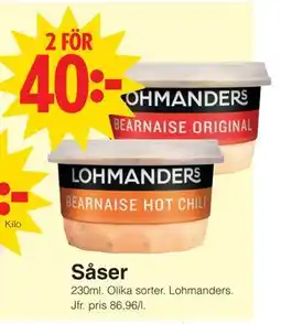 Matöppet Såser erbjuda