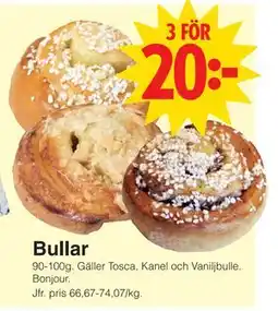 Matöppet Bullar erbjuda