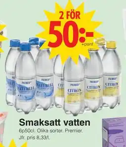 Matöppet Smaksatt vatten erbjuda