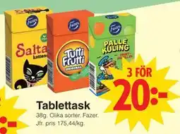 Matöppet Tablettask erbjuda