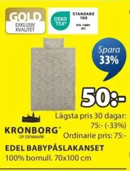 JYSK Edel babypåslakanset erbjuda
