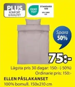 JYSK Ellen påslakanset erbjuda