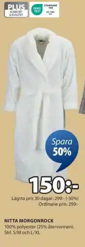 JYSK Nitta morgonrock erbjuda
