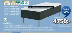 JYSK Kvenna GB20 resårbotten grå-40 memory erbjuda