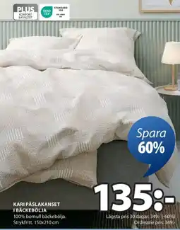 JYSK Kari påslakanset i bäckebölja erbjuda