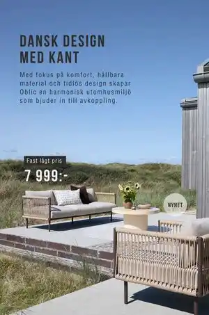 ILVA DANSK DESIGN MED KANT erbjuda