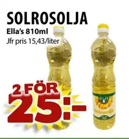 Matvärlden Tensta ELLA'S Solrosolja erbjuda