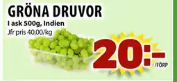 Matvärlden Tensta Gröna druvor erbjuda