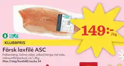 Hemköp Färsk laxfilé ASC erbjuda