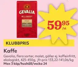 Hemköp GEVALIA Kaffe erbjuda