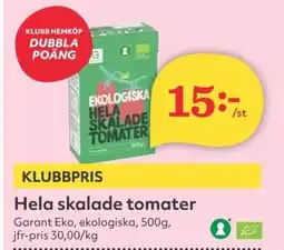 Hemköp Hela skalade tomater erbjuda