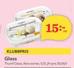 Hemköp TRIUMF Glass erbjuda