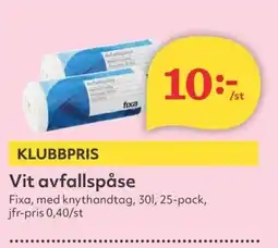 Hemköp Vit avfallspåse erbjuda