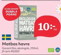 Hemköp Matbas havre erbjuda