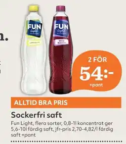 Hemköp Sockerfri saft erbjuda