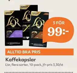 Hemköp L'OR Kaffekapslar erbjuda