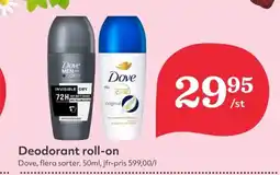 Hemköp DOVE Deodorant roll-on erbjuda