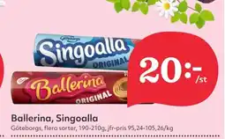 Hemköp Ballerina, Singoalla erbjuda