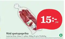 Hemköp Röd spetspaprika erbjuda