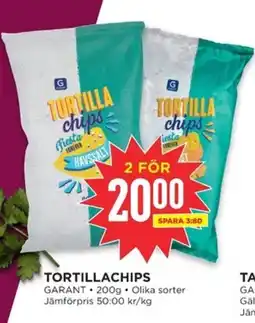 Willys GARANT Tortillachips erbjuda