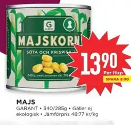 Willys GARANT Majs erbjuda
