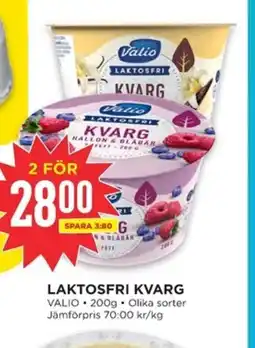 Willys VALIO Laktosfri kvarg erbjuda