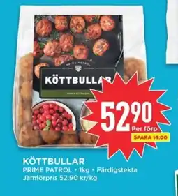 Willys PRIME PATROL Köttbullar erbjuda