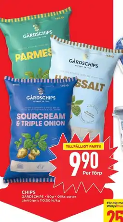Willys GÅRDSCHIPS Chips erbjuda
