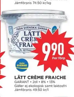 Willys GARANT Lätt crème fraiche erbjuda