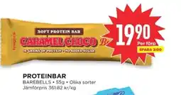 Willys BAREBELLS Proteinbar erbjuda