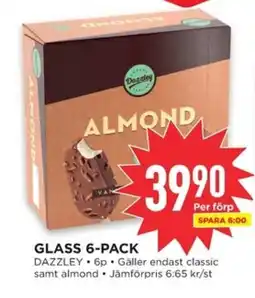 Willys DAZZLEY Glass 6-pack erbjuda