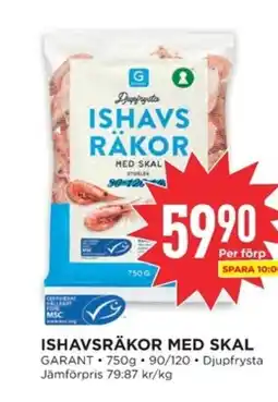 Willys GARANT Ishavsräkor med skal erbjuda