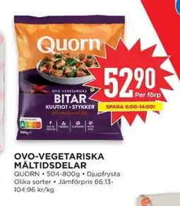 Willys QUORN Ovo-vegetariska måltidsdelar erbjuda