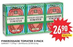 Willys GARANT Finkrossade tomater 3-pack erbjuda