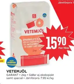Willys GARANT Vetemjöl erbjuda