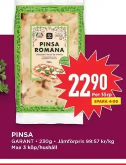 Willys GARANT Pinsa erbjuda