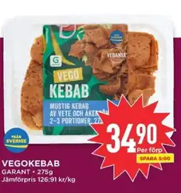 Willys GARANT Vegokebab erbjuda