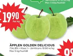 Willys Äpplen golden delicious erbjuda