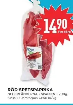 Willys Röd spetspaprika erbjuda
