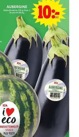 ICA Maxi AUBERGINE erbjuda