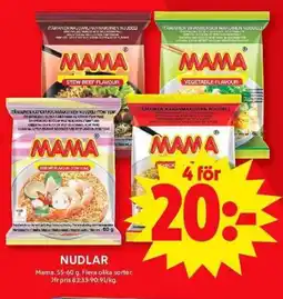 ICA Maxi NUDLAR erbjuda