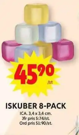 ICA Maxi ISKUBER 8-PACK erbjuda